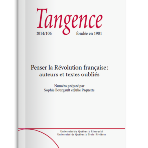 n° 106 / Penser la Révolution française : auteurs et textes oubliés