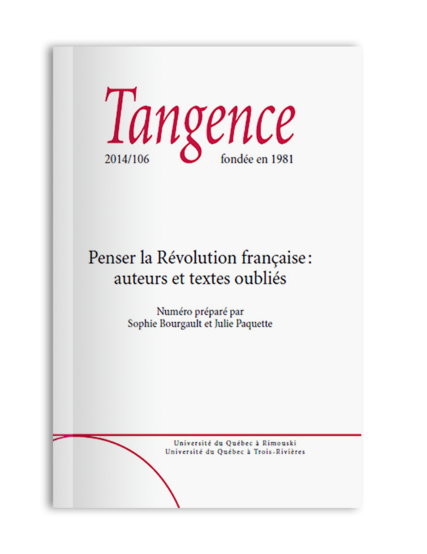 n° 106 / Penser la Révolution française : auteurs et textes oubliés