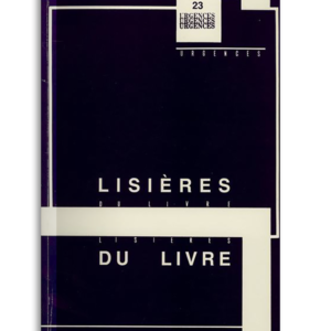 n° 23 / Lisières du livre