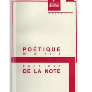 n° 31 / Poétique de la note