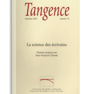 n° 70 / La science des écrivains