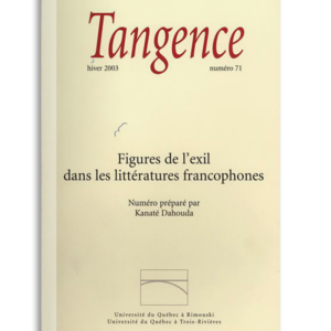 n° 71 / Figures de l'exil dans les littératures francophones