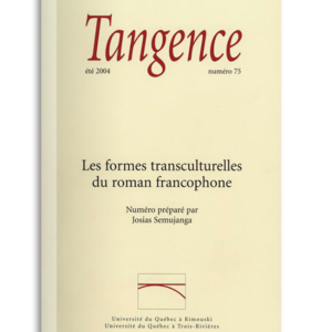 n° 75 / Les formes transculturelles du roman francophone