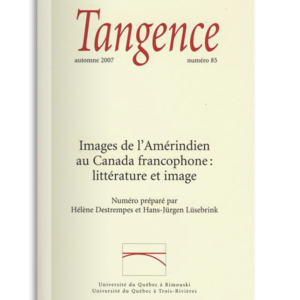 n° 85 / Images de l'Amérindien au Canada francophone : littérature et image