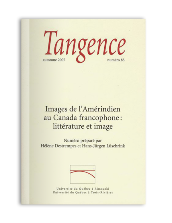 n° 85 / Images de l'Amérindien au Canada francophone : littérature et image