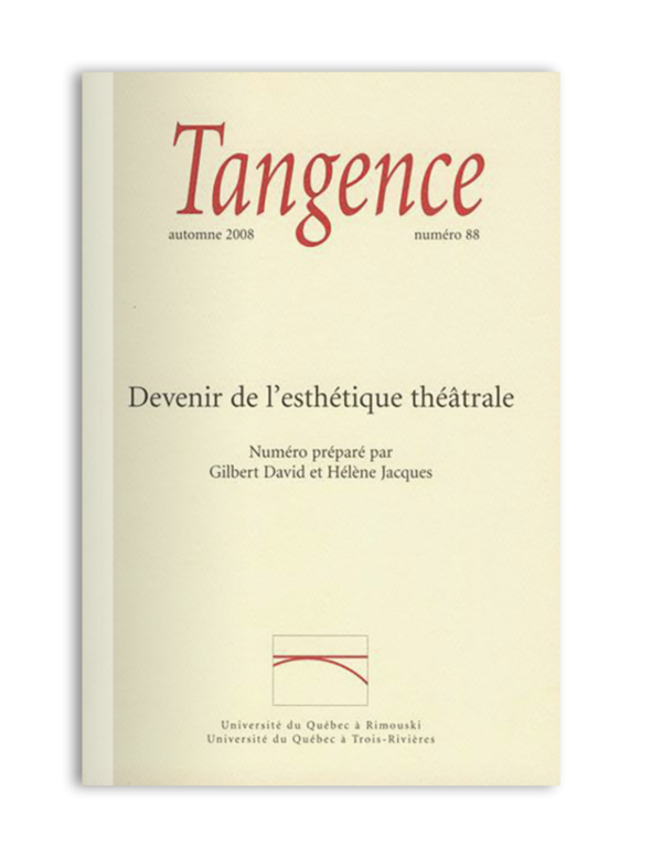 n° 88 / Devenir de l’esthétique théâtrale