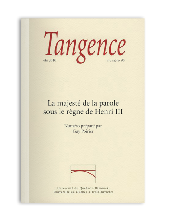 n° 93 / La majesté de la parole sous le règne de Henri III