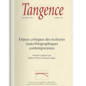 n° 97 / Enjeux critiques des écritures (auto)biographiques contemporaines