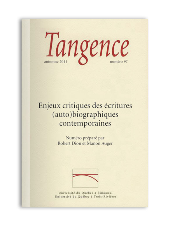 n° 97 / Enjeux critiques des écritures (auto)biographiques contemporaines