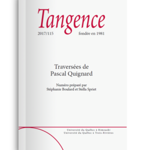 n° 115 / Traversées de Pascal Quignard